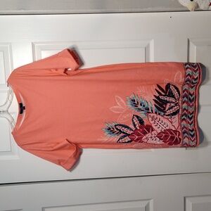 GRH4-Karen Scott Sport L SS Midi Dress